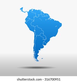 mapa de Sudamérica