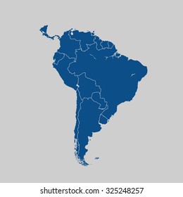 map of South America
