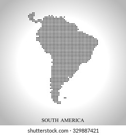 map of South America