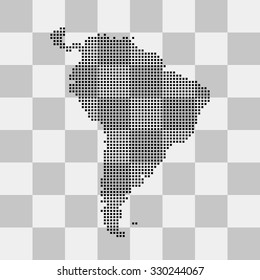 map of South America