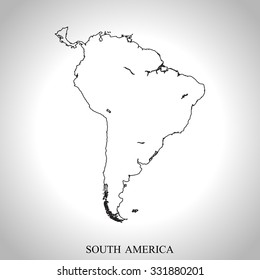 map of South America
