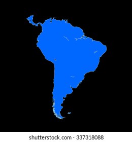 map of South America
