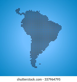 map of South America