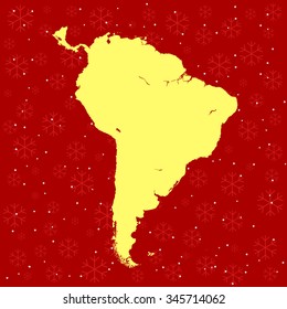 map of South America