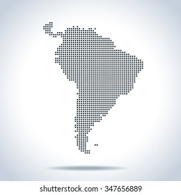 map of South America