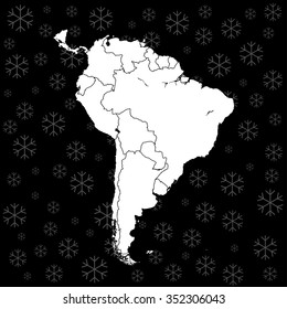 map of South America