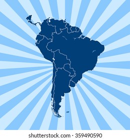 map of South America