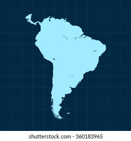 map of South America
