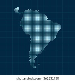 map of South America