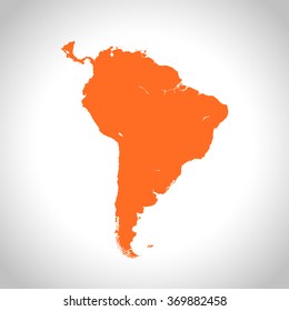 map of South America