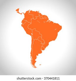 map of South America