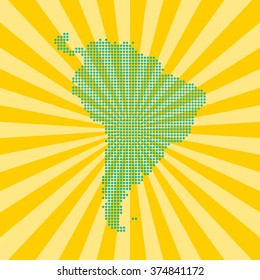 map of South America