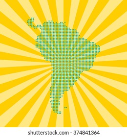 map of South America