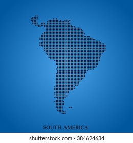 map of South America