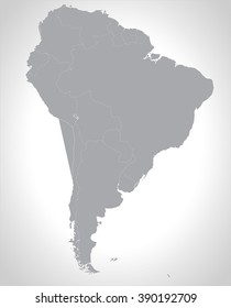Map of South America 