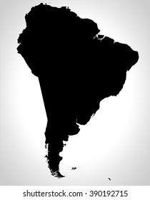 Map of South America 