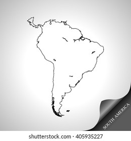 map of South America