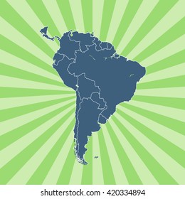 map of South America