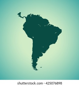 map of South America