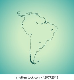 map of South America
