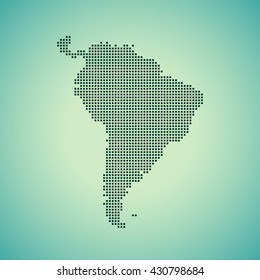 map of South America