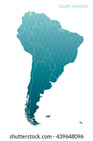 map of South America
