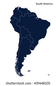 map of South America