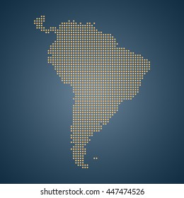 map of South America