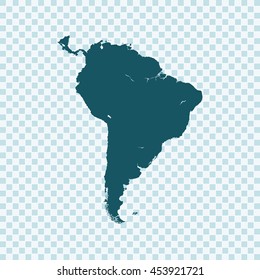 map of South America
