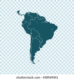 map of South America