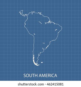 map of South America