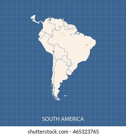 map of South America