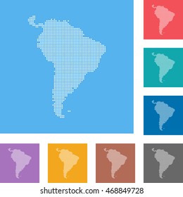 map of South America
