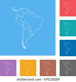 map of South America