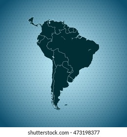 map of South America