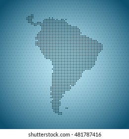 map of South America