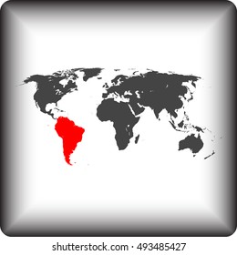 map of South America