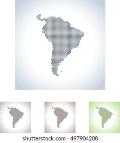 map of South America