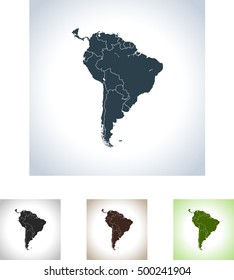 map of South America