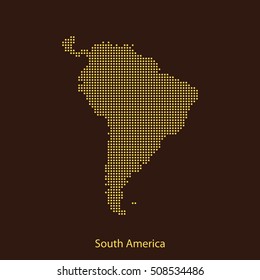 map of South America