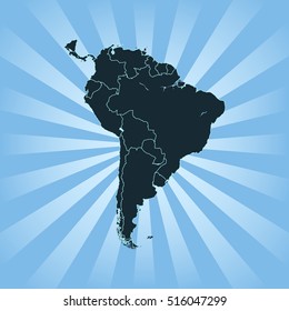 map of South America