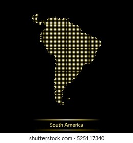 map of South America