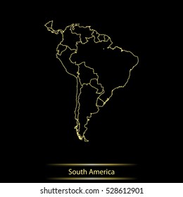 map of South America