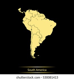 map of South America