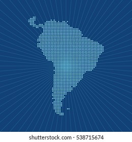 map of South America