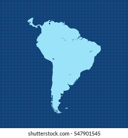 map of South America