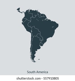 map of South America