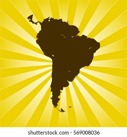 map of South America