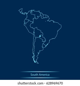 map of South America