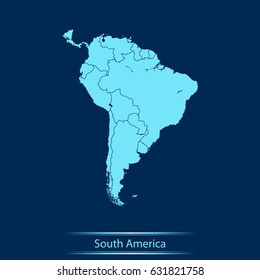 mapa de Sudamérica